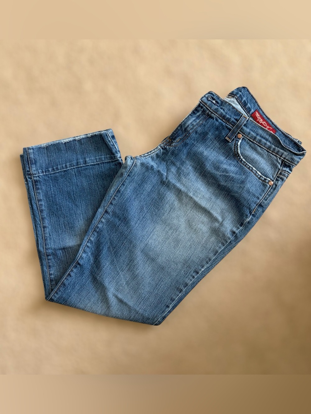 Lucky Brand Blue 2 medium wash denim cropped jeans. Size 31